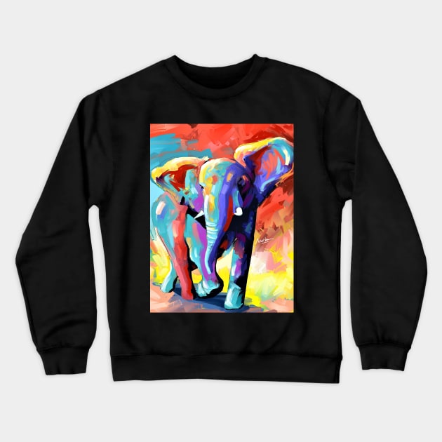 elephant Crewneck Sweatshirt by mailsoncello